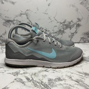 Nike Flex Experience RN 4 Sneakers Womens Size 9 Gray Blue Athletic Shoe Running